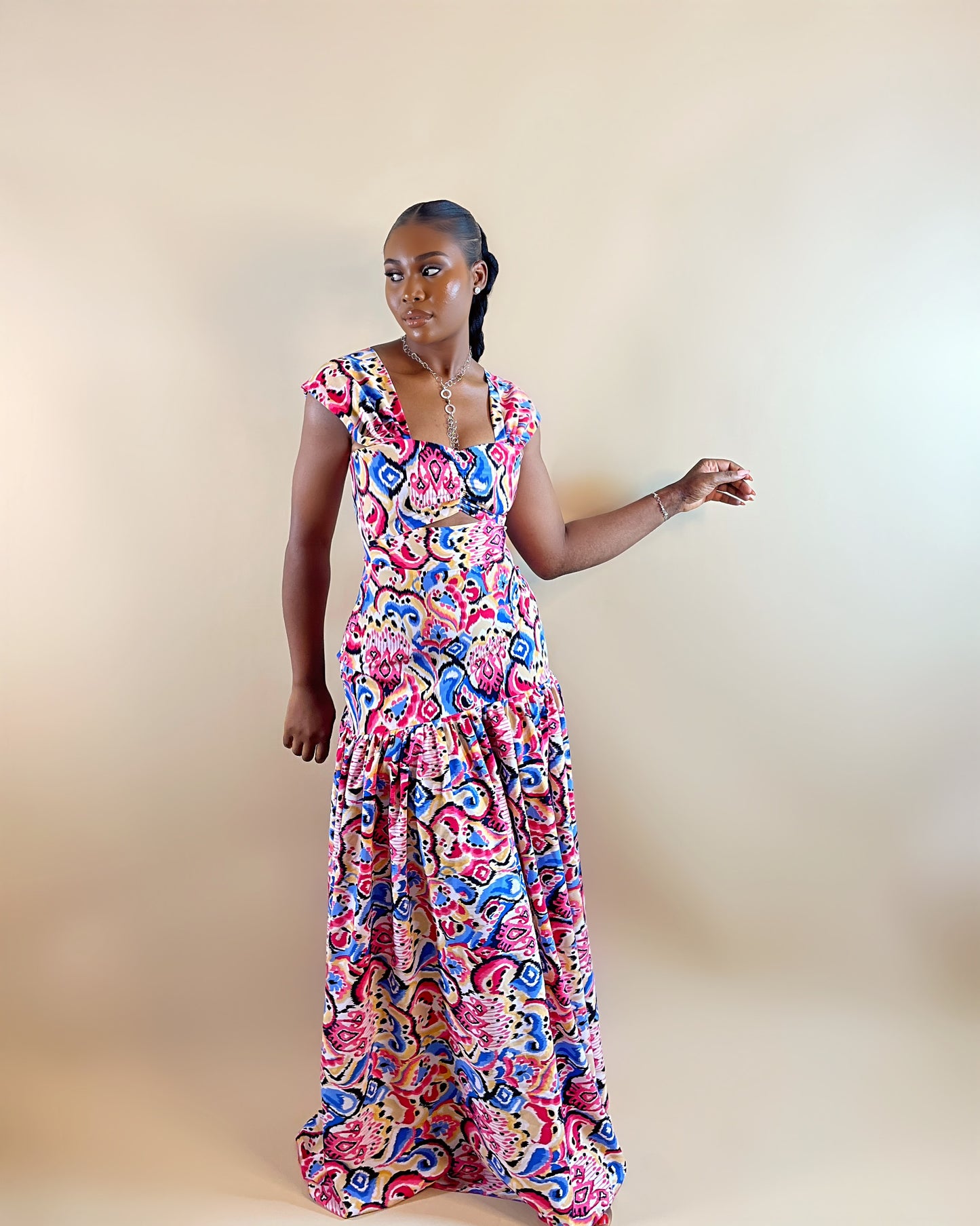 Blossom Maxi Dress (Fuchsia Pop)