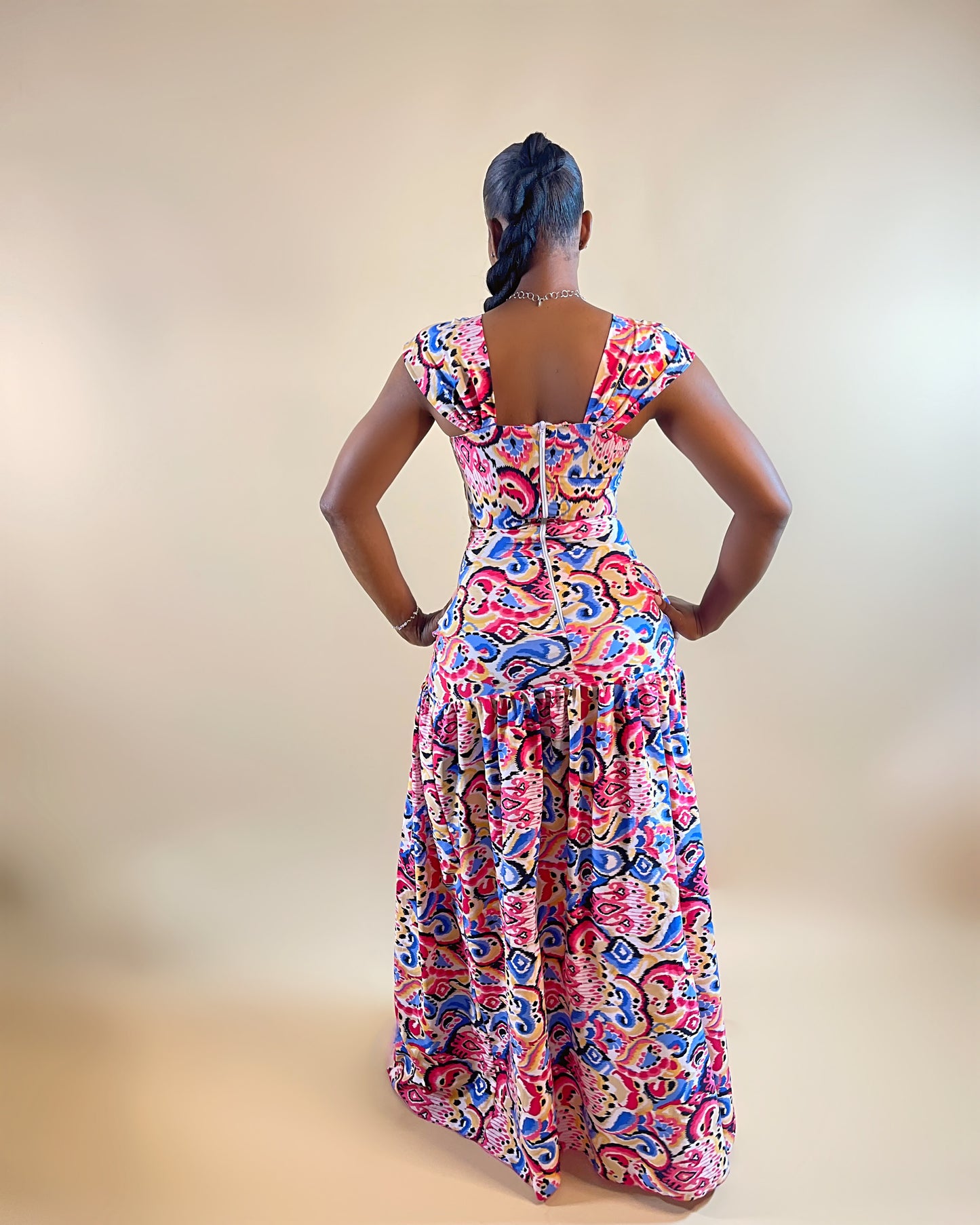 Blossom Maxi Dress (Fuchsia Pop)