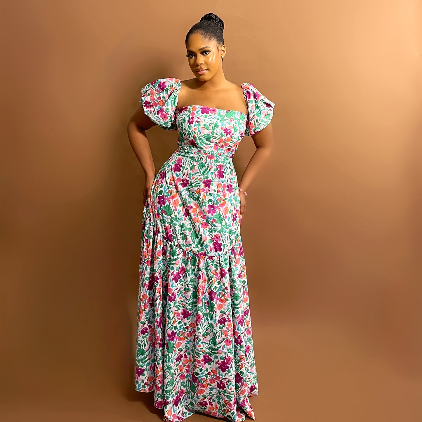 Positano Maxi Dress (Garden Bliss)