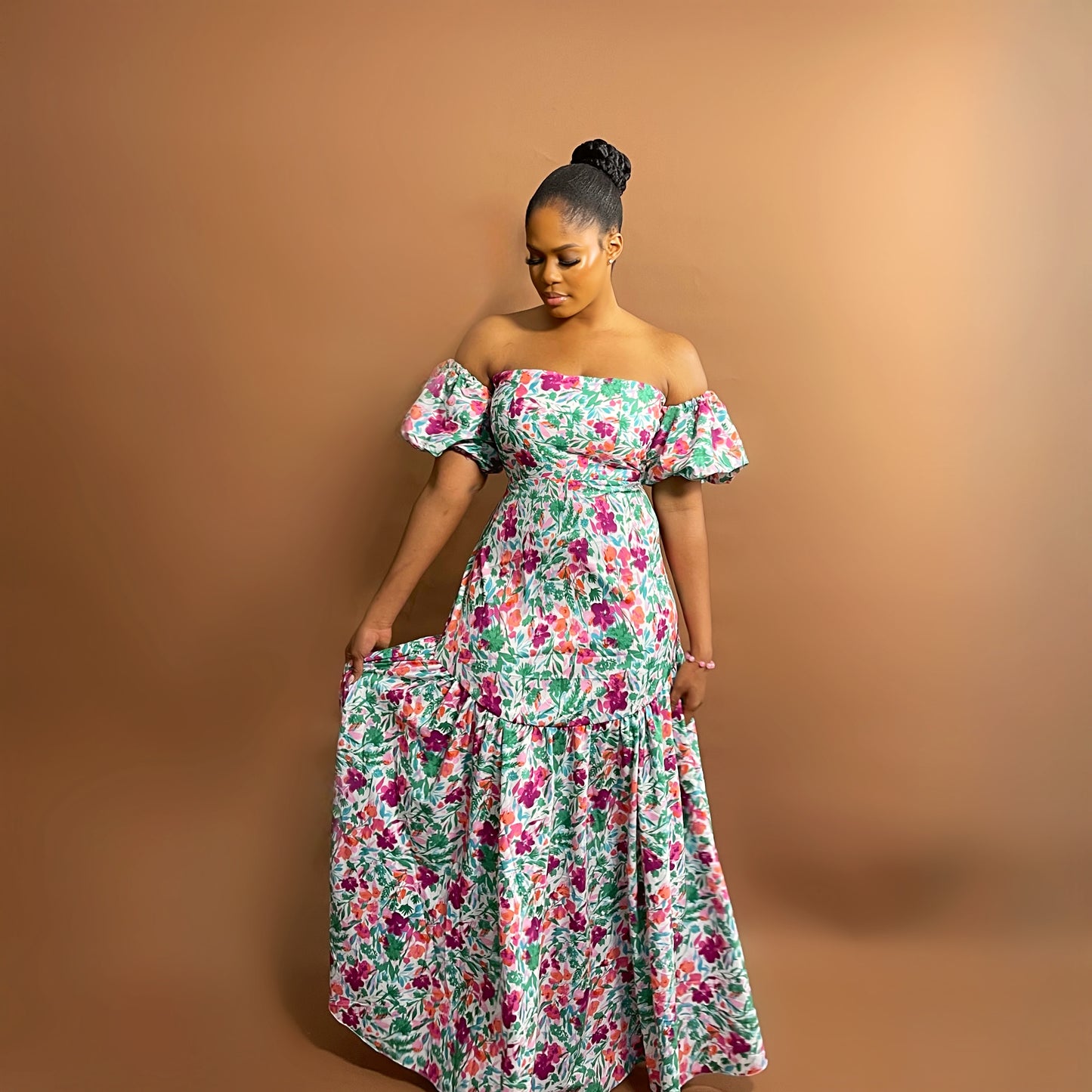 Positano Maxi Dress (Garden Bliss)