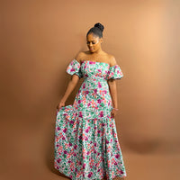 Positano Maxi Dress (Garden Bliss)