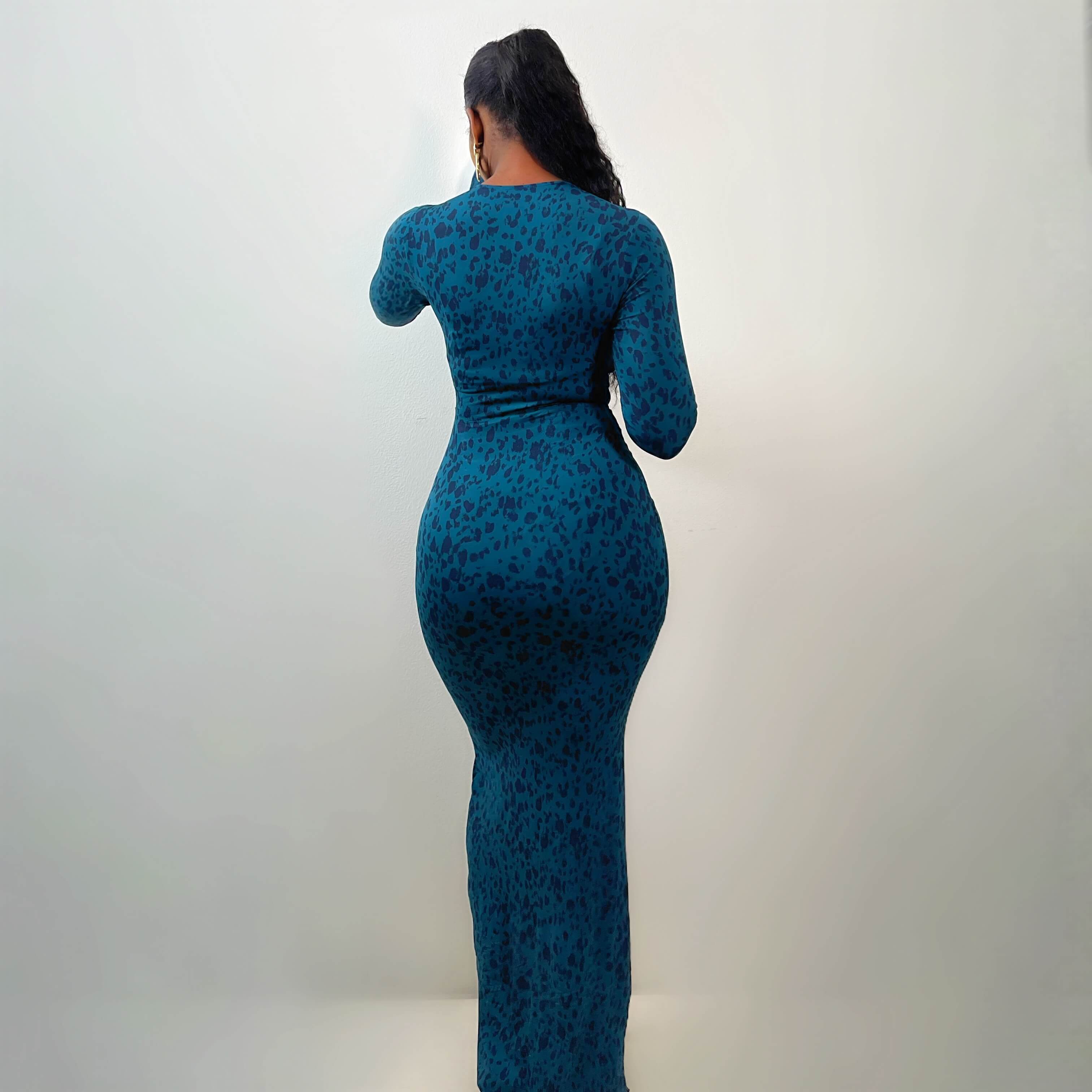 Nnena Dress (Sapphire Rush)