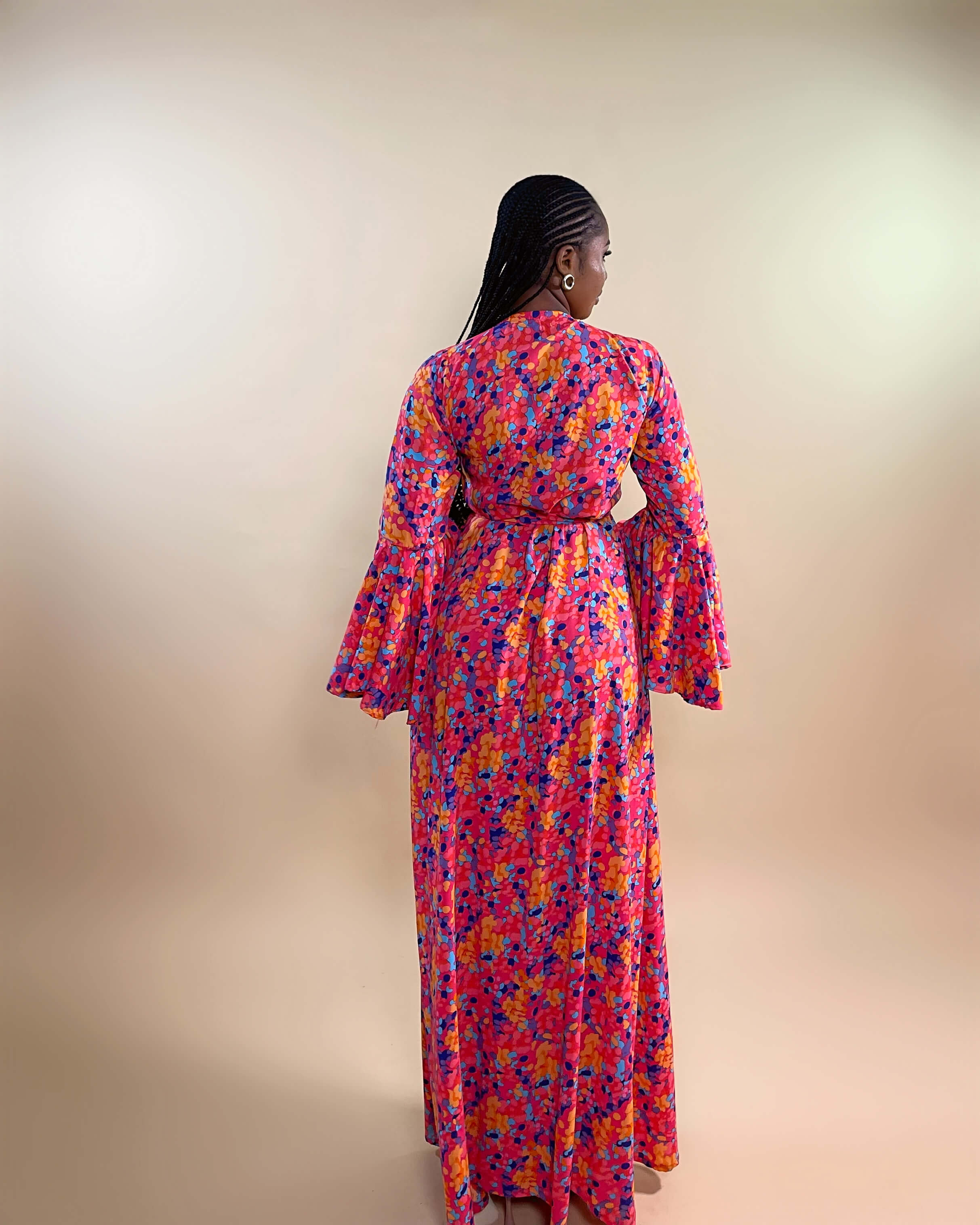 Gemma Wrap Dress (Tropical Bloom)
