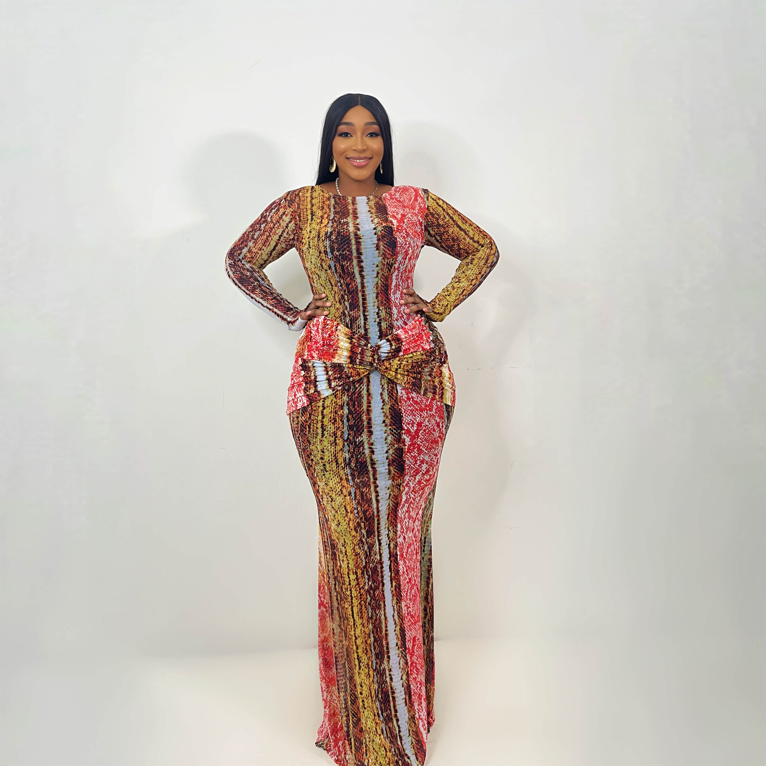 Sahara Mesh Dress (Ember Python)