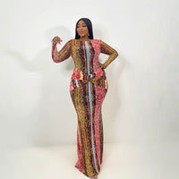 Sahara Mesh Dress (Ember Python)