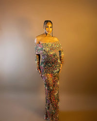 Yoana Dress (Leopard Rose)