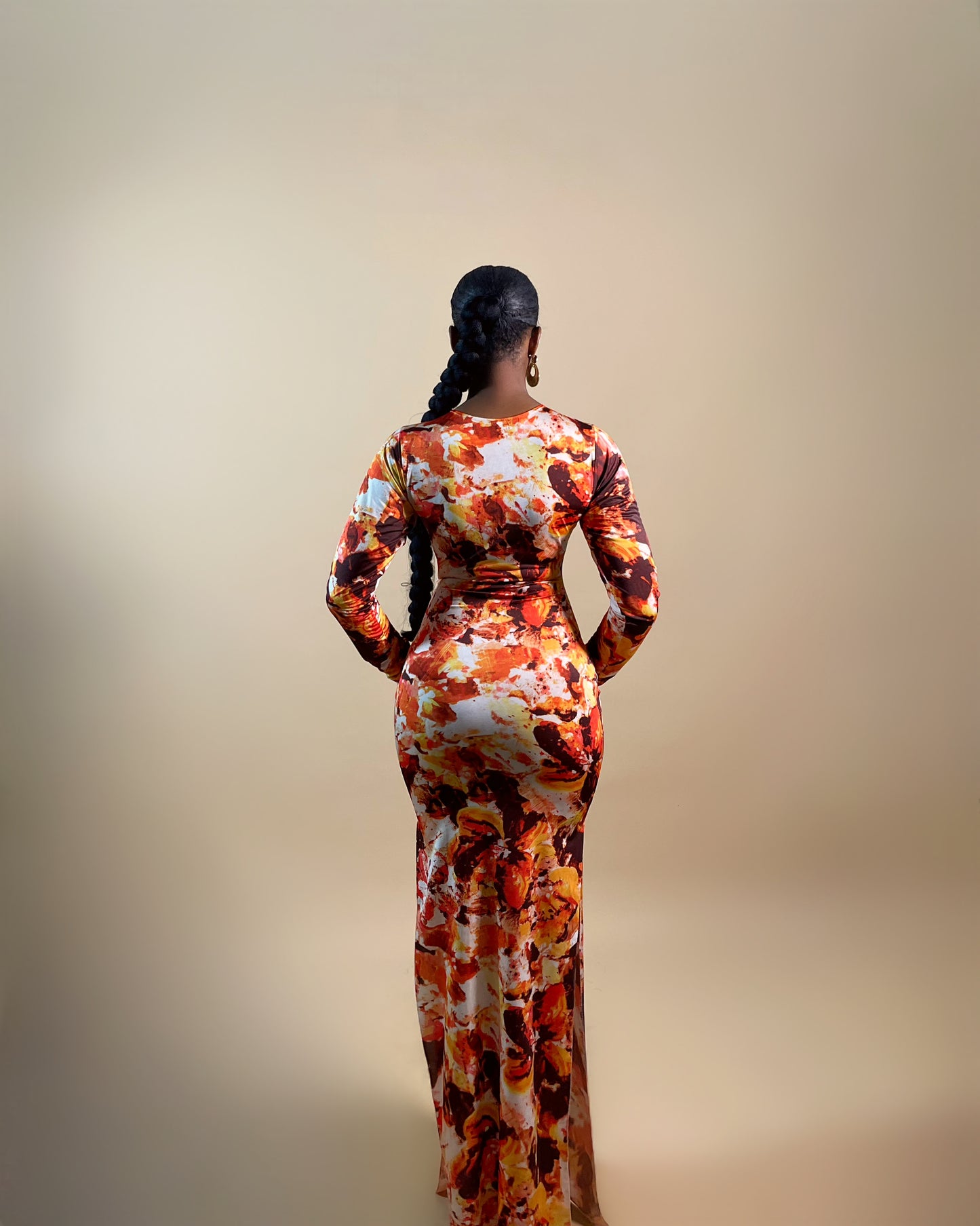 Raya Dress (Fiery Bloom)