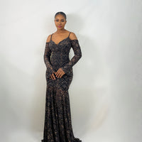 Nia Mesh Dress (Python Veil)
