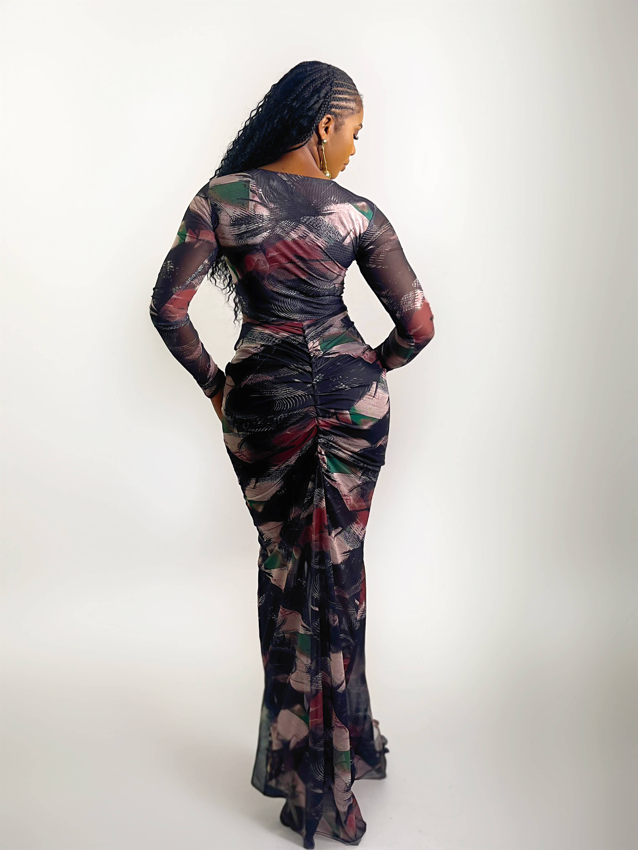 Calista Dress (Midnight Blush)