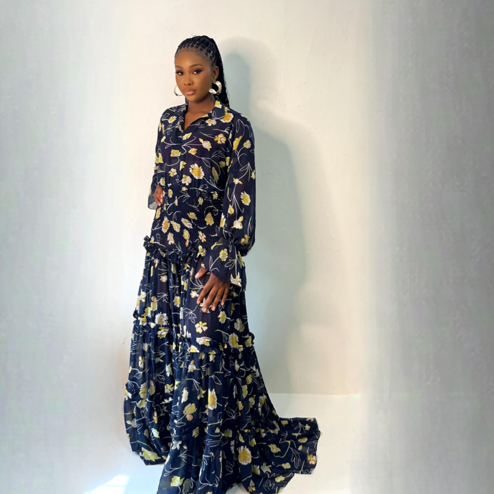 Inem Dress (Dusk Florals)