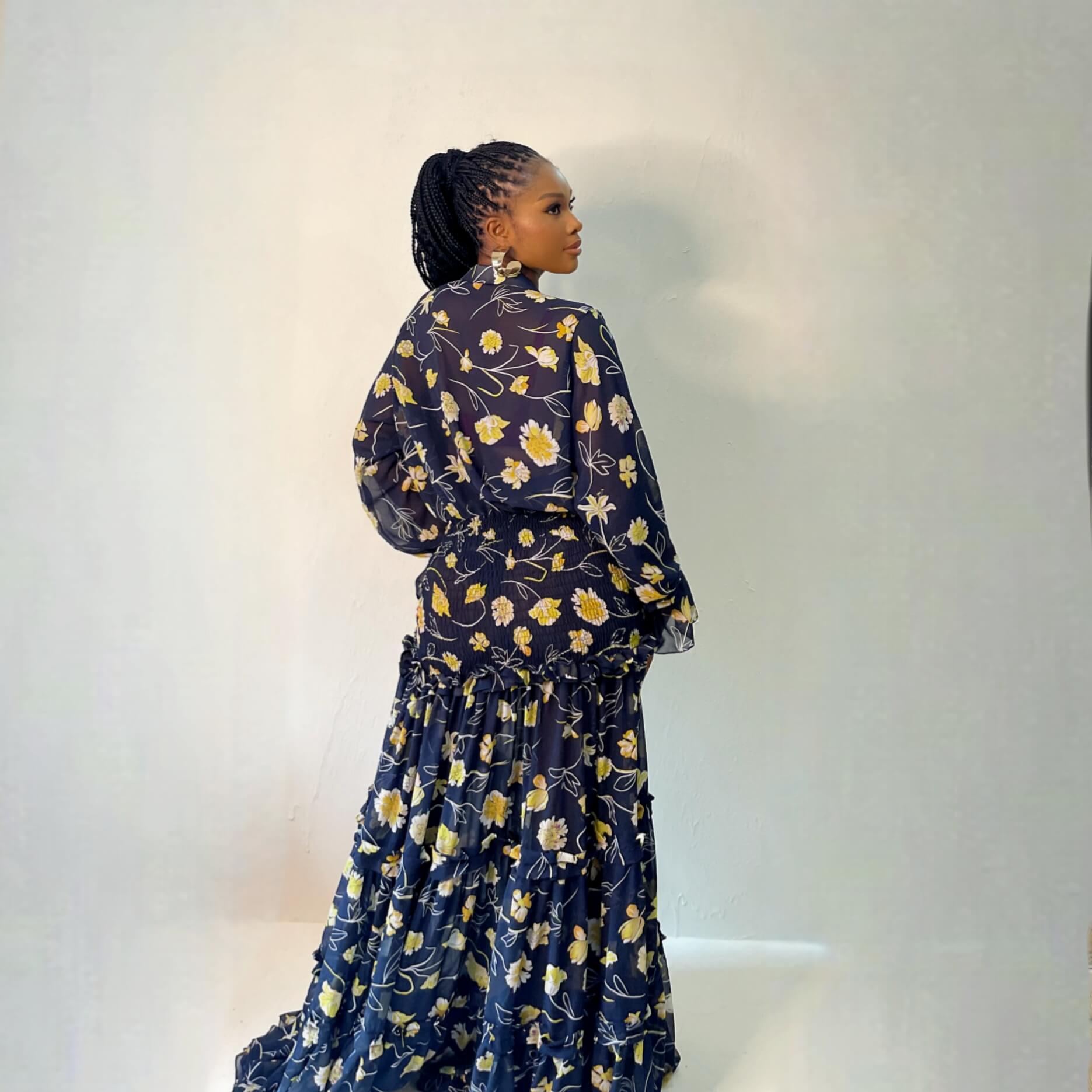 Inem Dress (Dusk Florals)