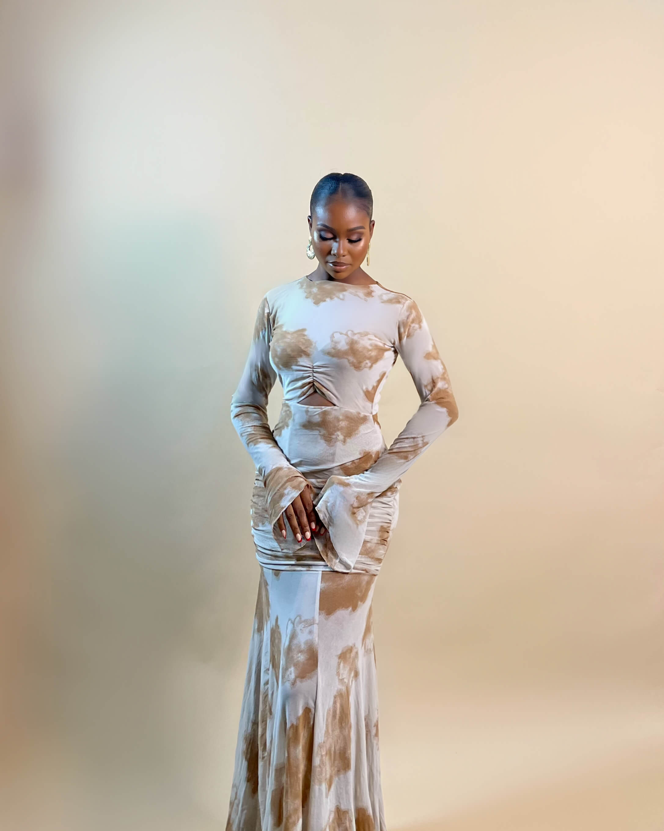 Zara Mesh Dress (Desert Cloud) The Rail Clothing Nigeria Zara Mesh Dress (Desert Cloud) The Rail Clothing Nigeria