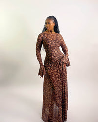 Riviera Dress (Leopard Skin)