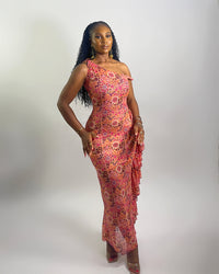 Solana Dress (Mosaic Flame)