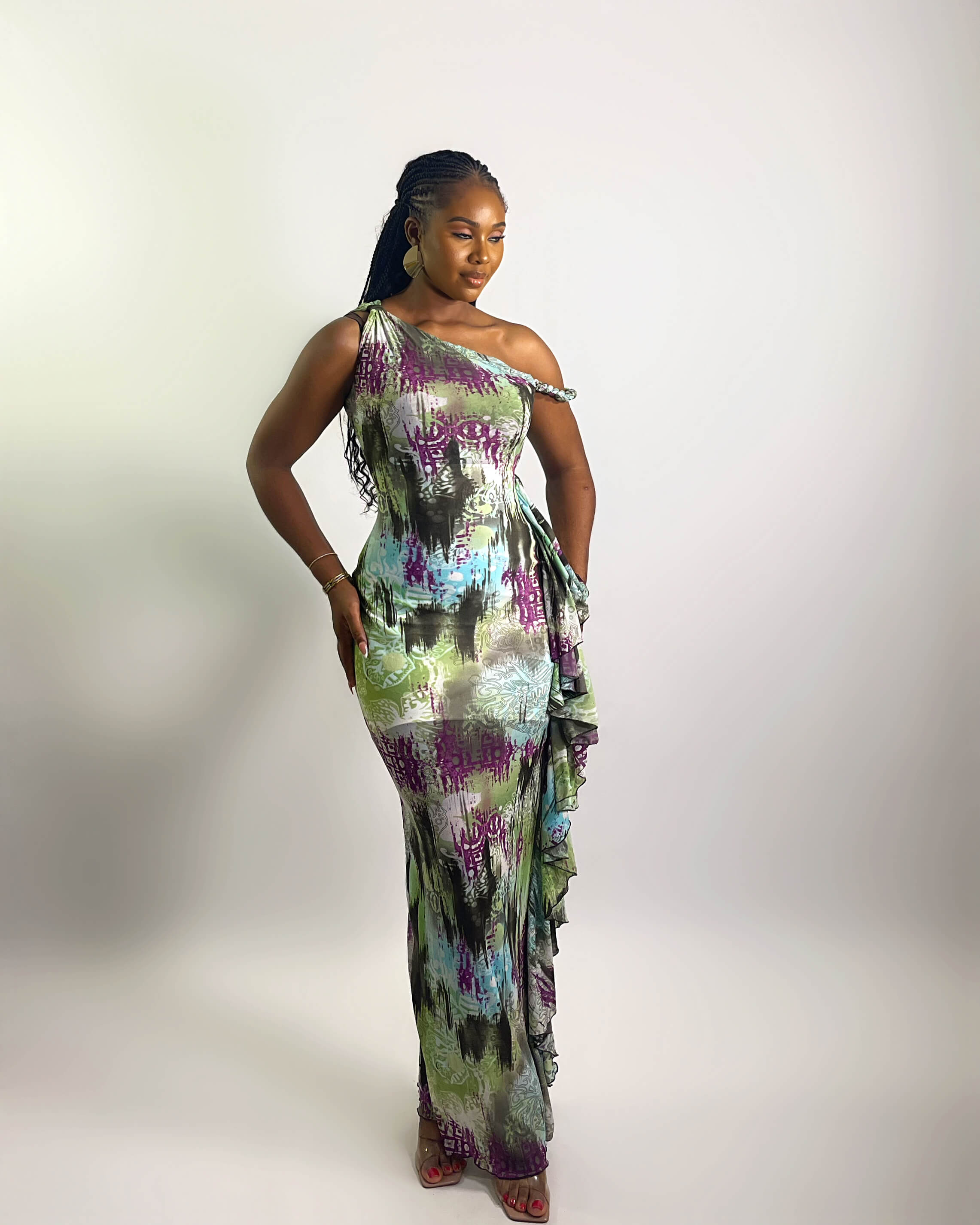 Solana Dress (Forest Mirage)