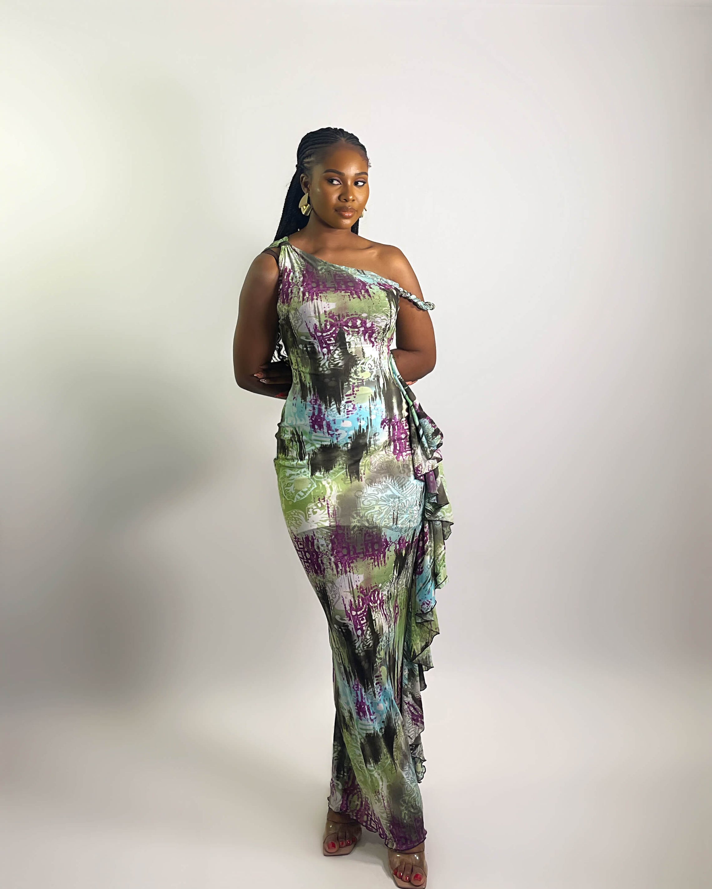Solana Dress (Forest Mirage)
