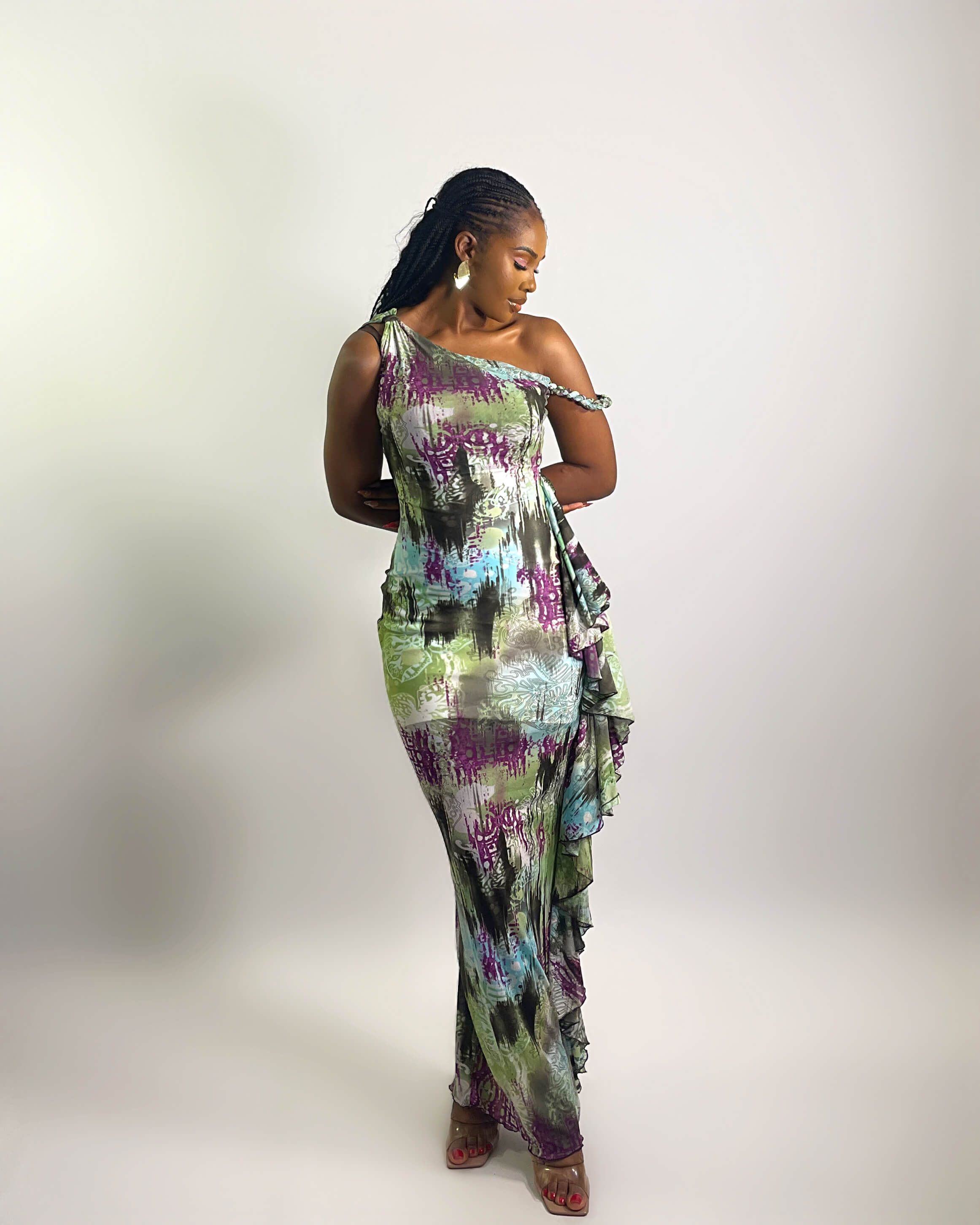 Solana Dress (Forest Mirage)