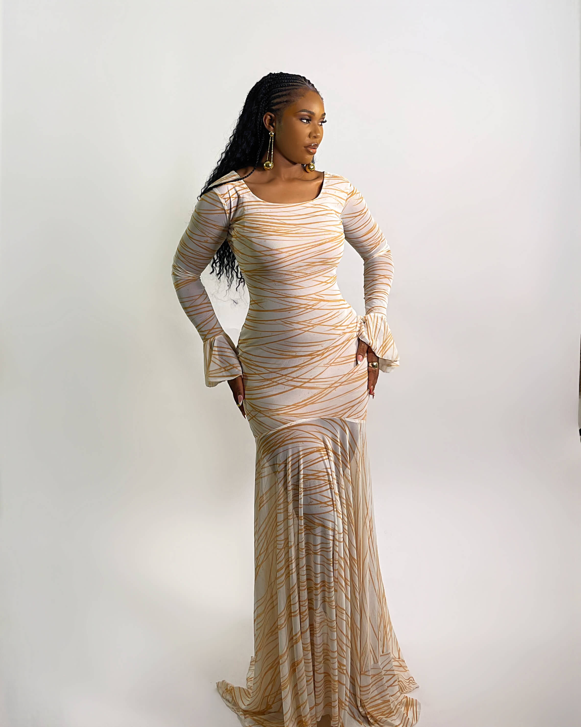 Leina Dress (Golden Whirl)