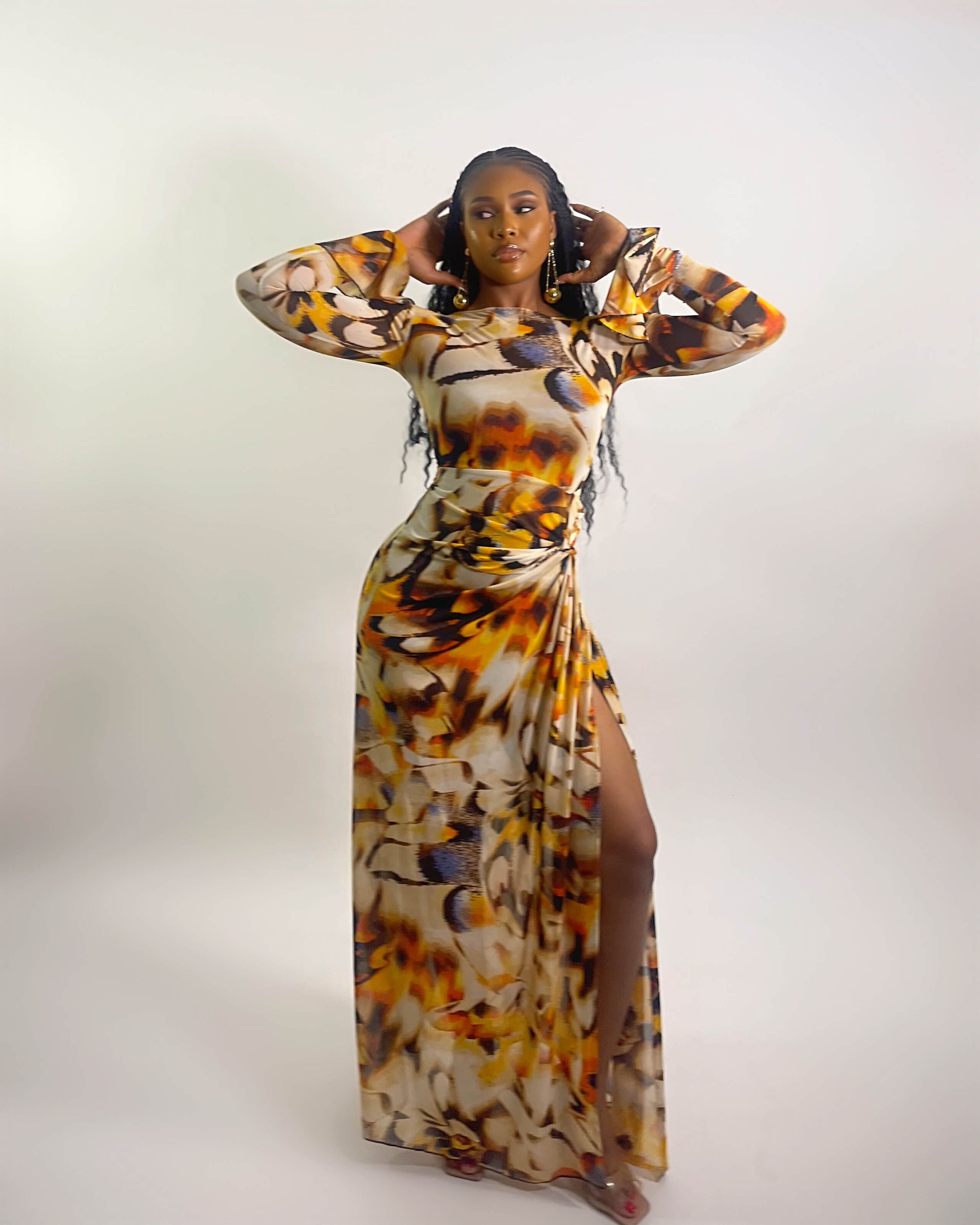 Riviera Dress (Sunburst Abstract)