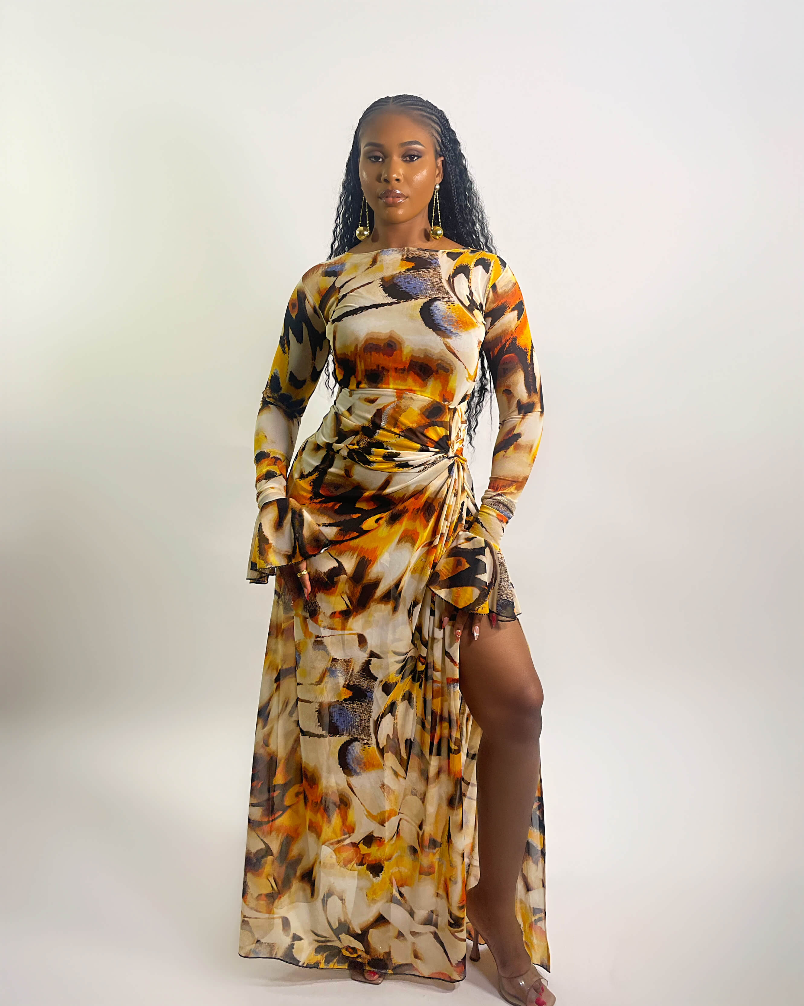 Riviera Dress (Sunburst Abstract)