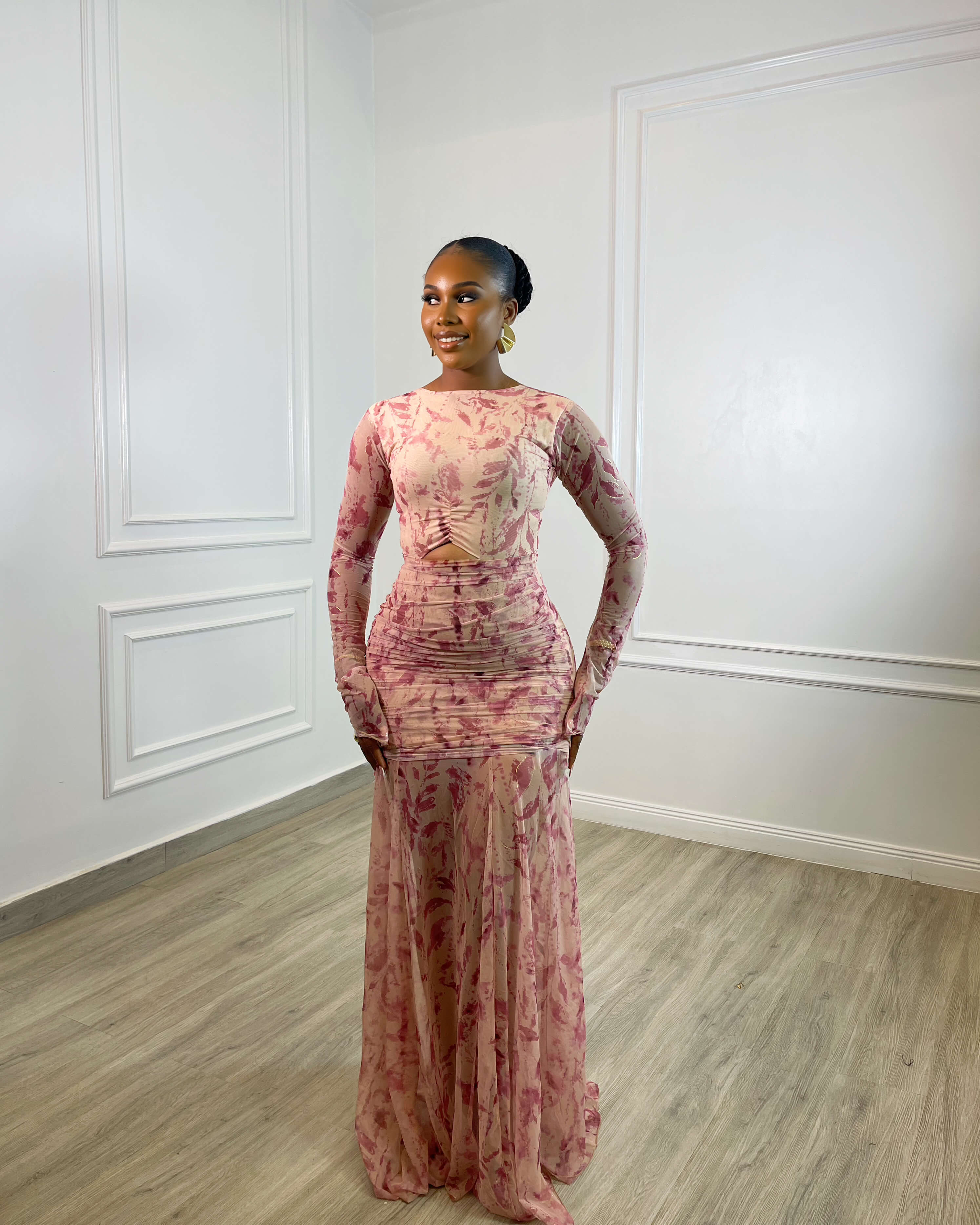 Zara Dress (Rose Mirage)  The Rail Clothing Nigeria
