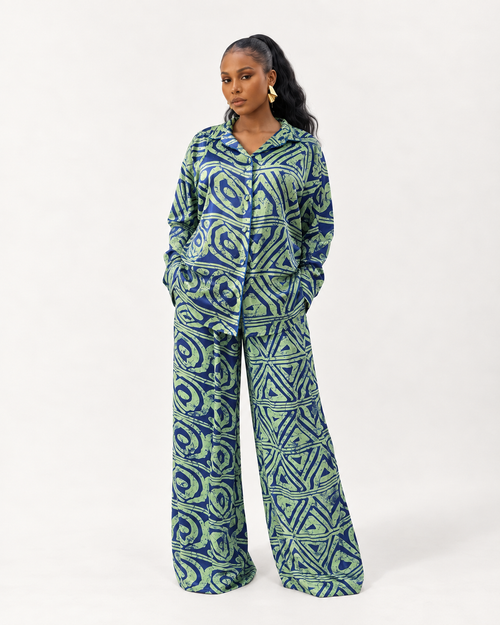 Osayi Trouser Set (Palm)