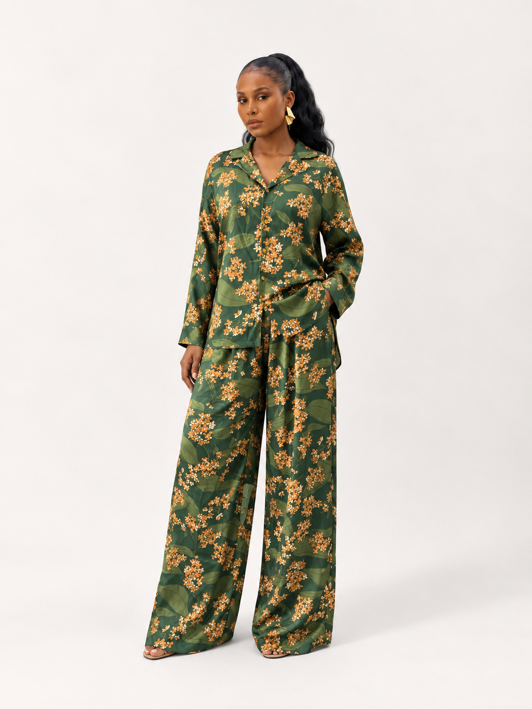 Ehi Trouser Set (Forest Petal)