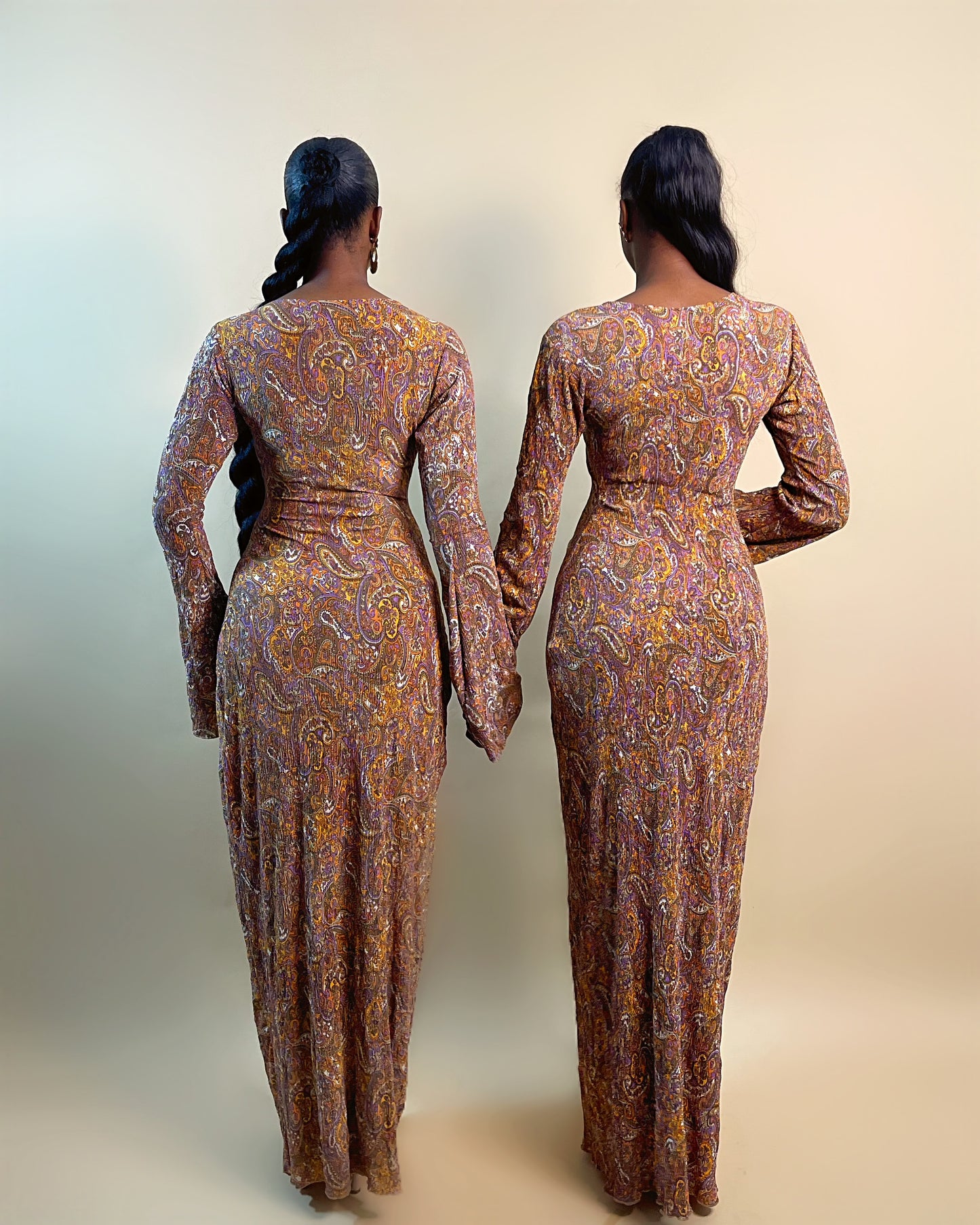 Fara Maxi Dress (Brown)