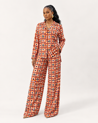 Ehi Trouser Set (Tangerine Tile)