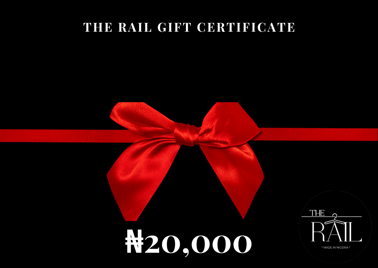 The Rail Clothing Gift Card