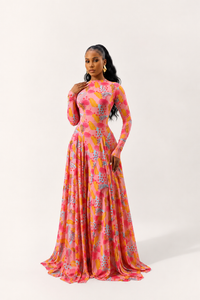 Ilaria Dress (Coral Canopy)