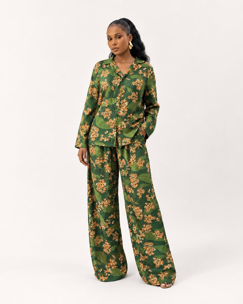 Ehi Trouser Set (Forest Petal)