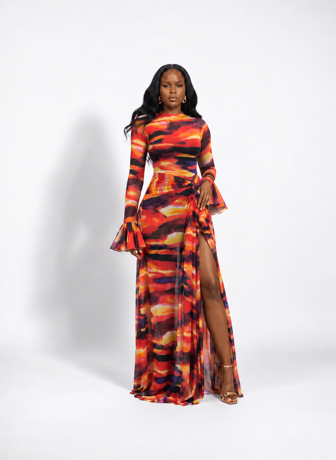 Riviera Dress (Ember Mirage)