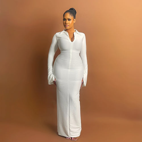 Isla Maxi Dress (White)