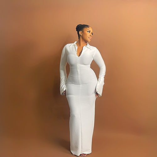 Isla Maxi Dress (White)