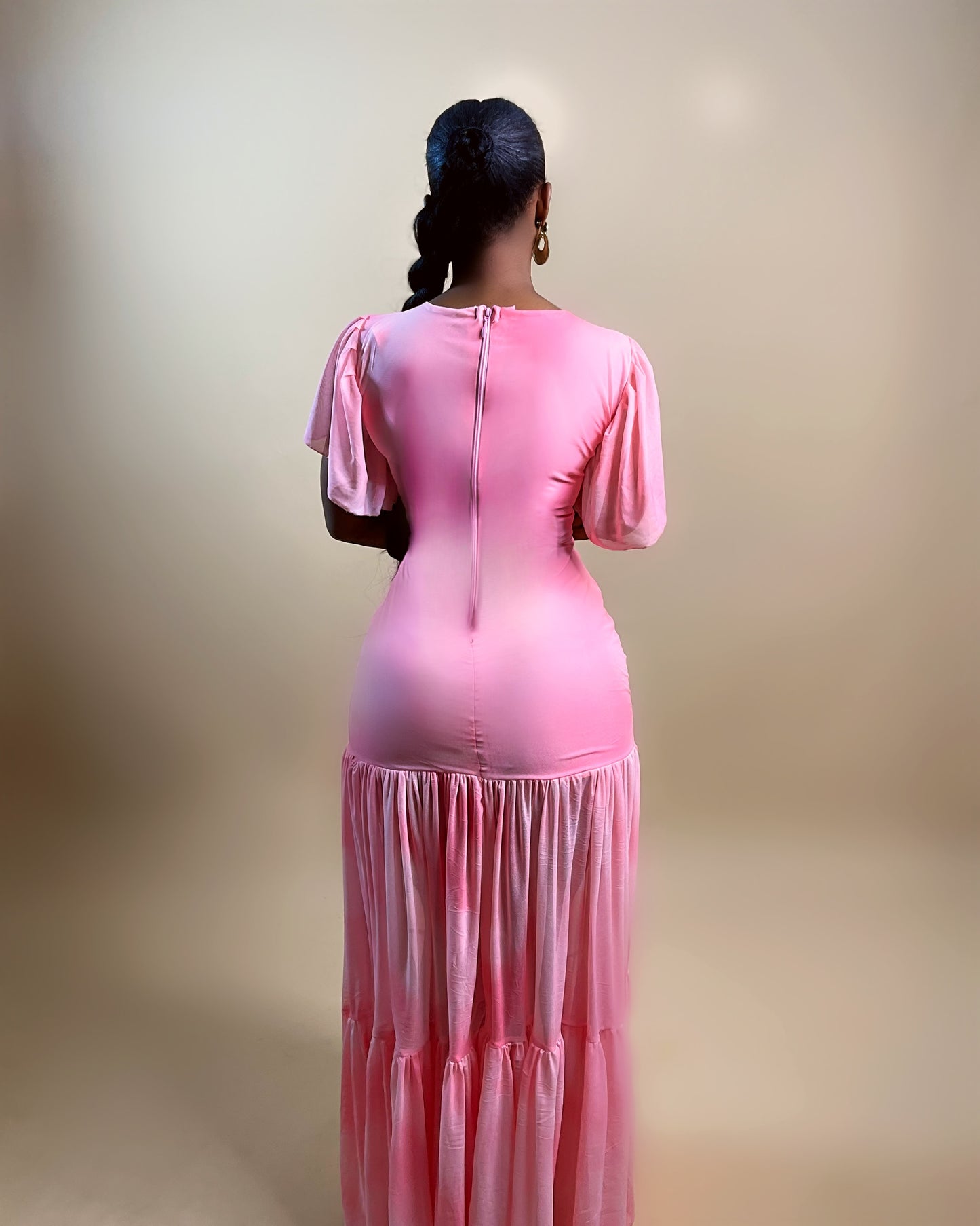 Hera Mesh Dress (Pink)