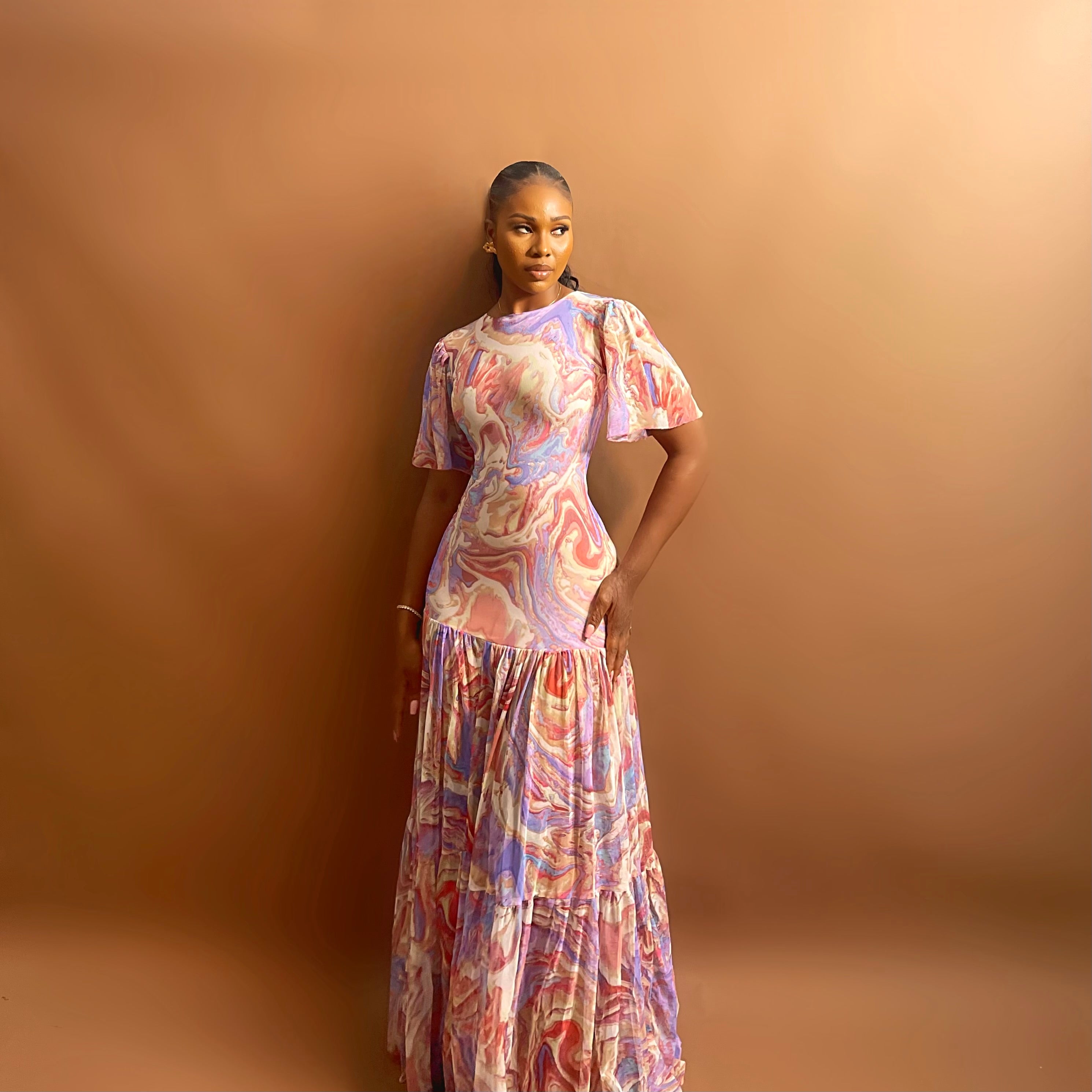 Hera Dress (TR Marble Print)