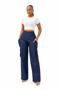 Amani Denim Cargo Pants