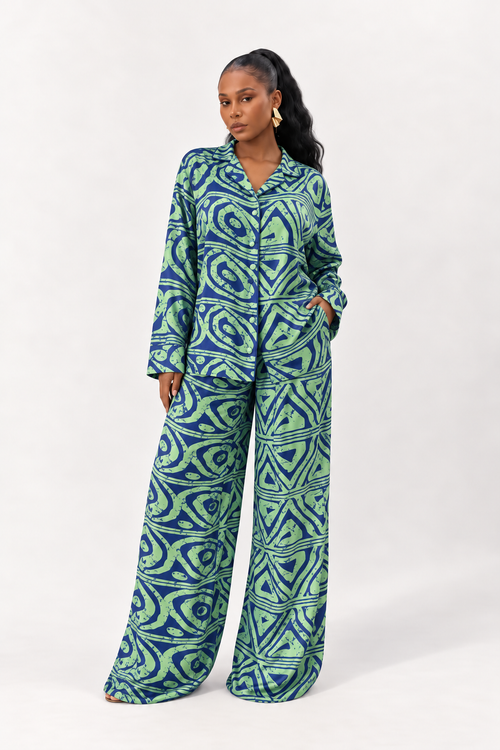 Osayi Trouser Set (Palm)
