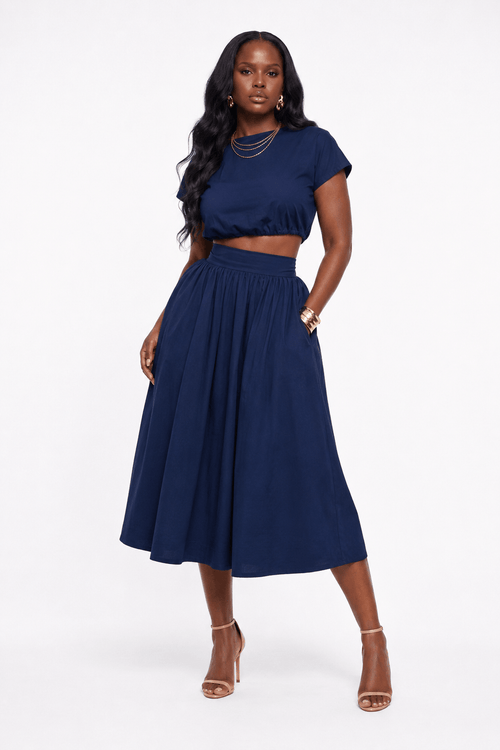 Evelyn Midi Skirt Set (Made To Order)