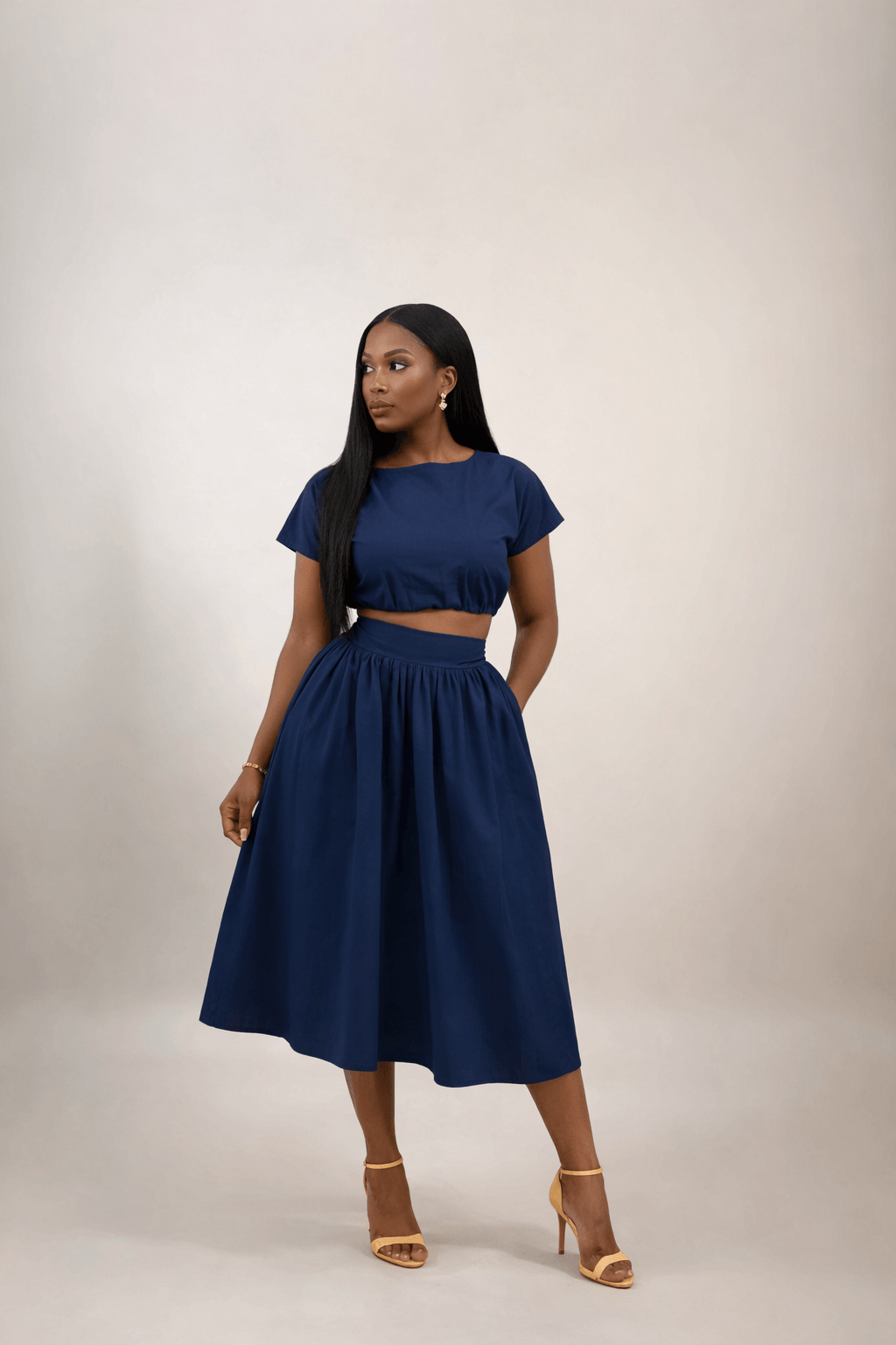 Evelyn Midi Skirt Set (Made To Order)