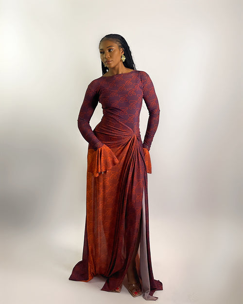 Riviera Dress (TR Custom Print)