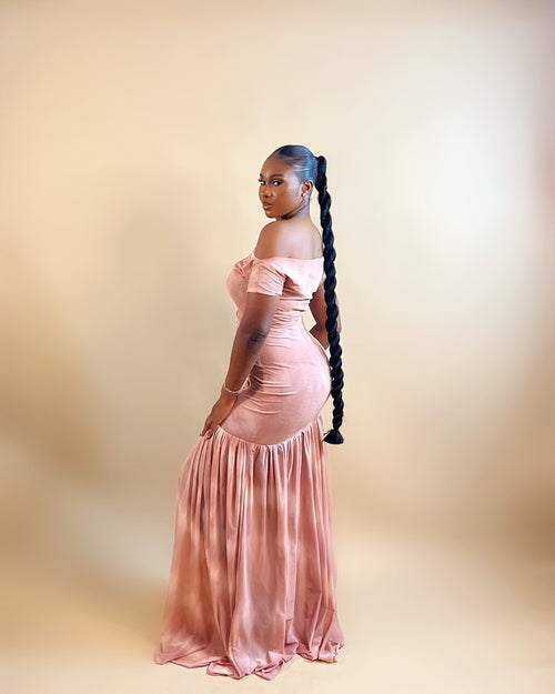 Vienna Maxi Dress (Blush)