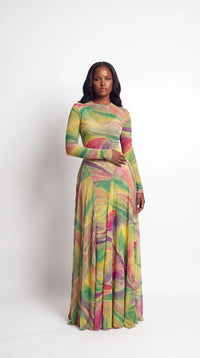 Ilaria Dress (Pastel Wave)