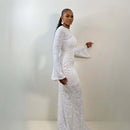 Sade Mesh Dress (White)