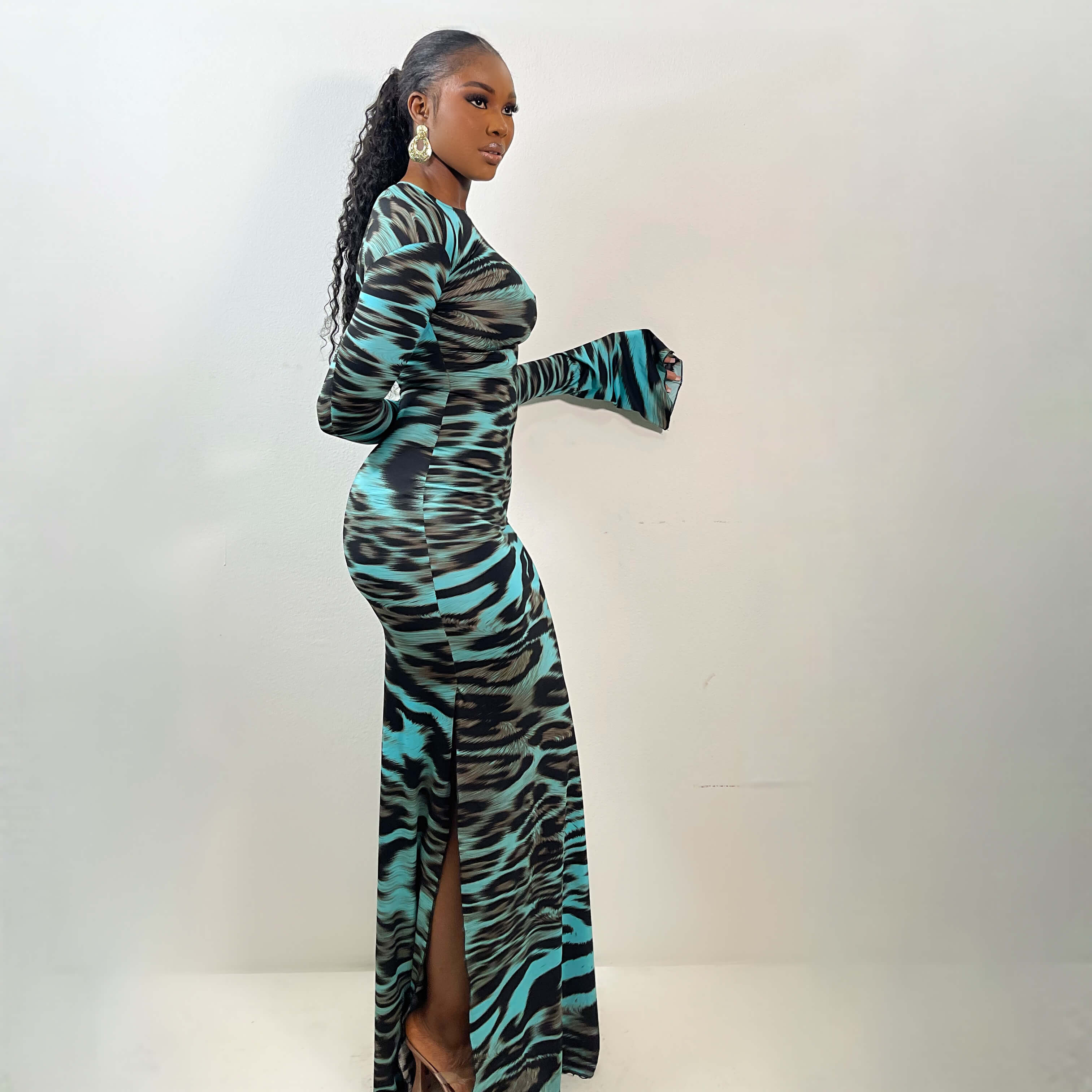 Raya Dress (Aqua Mirage)