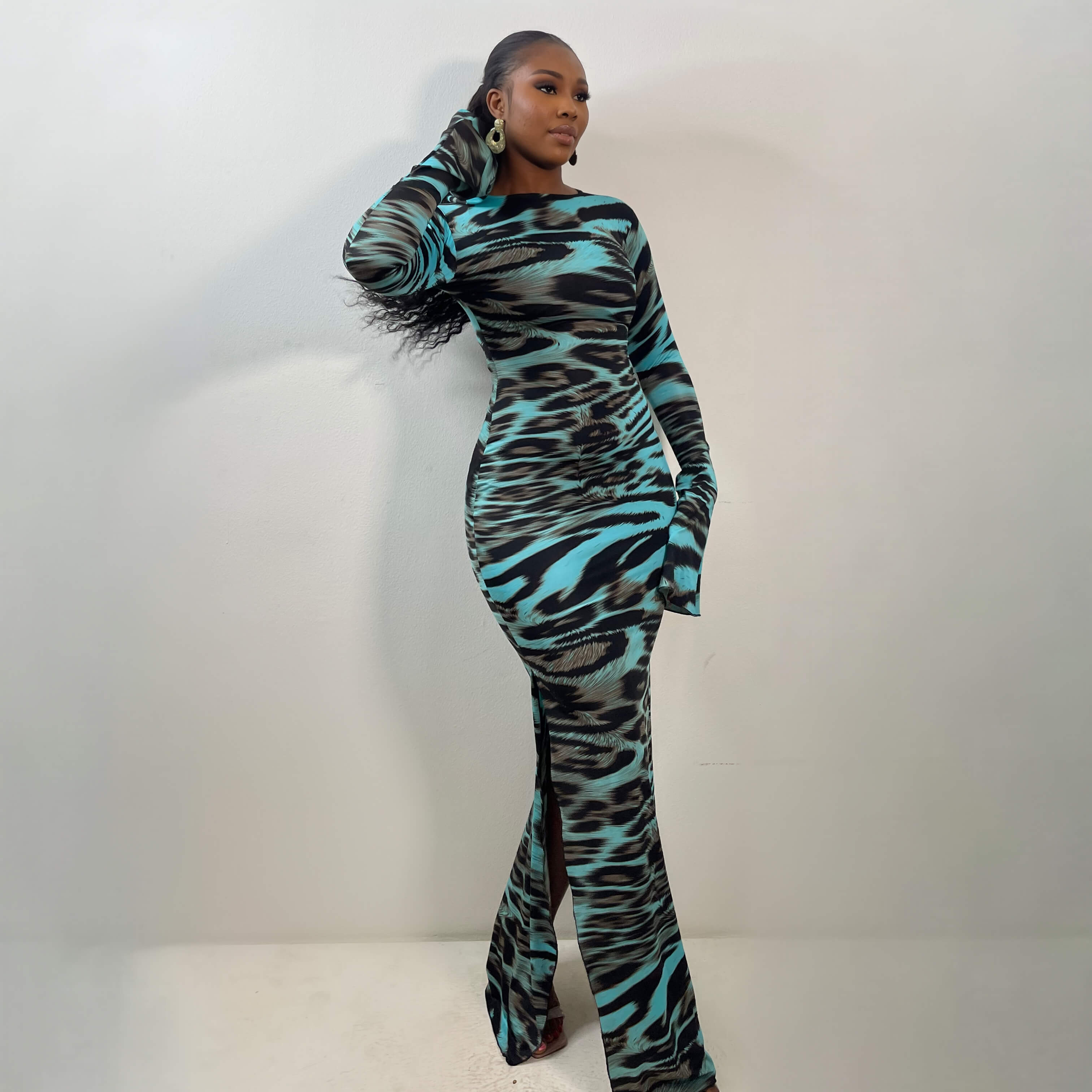 Raya Dress (Aqua Mirage)