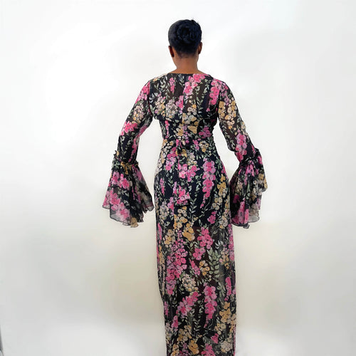 Gemma Wrap Dress (Twilight Garden)