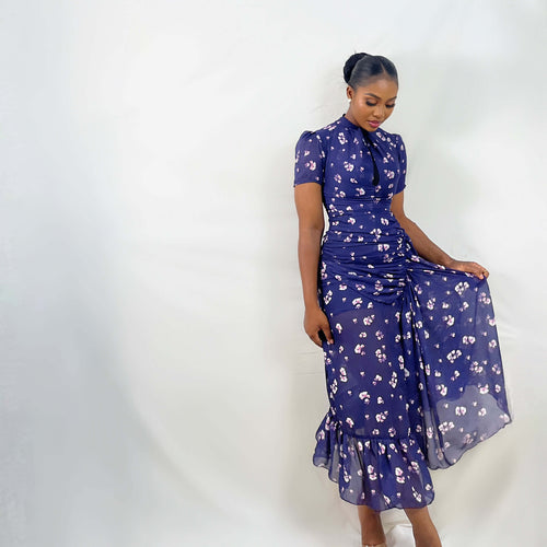 Twyla Dress (Blue Blossom)