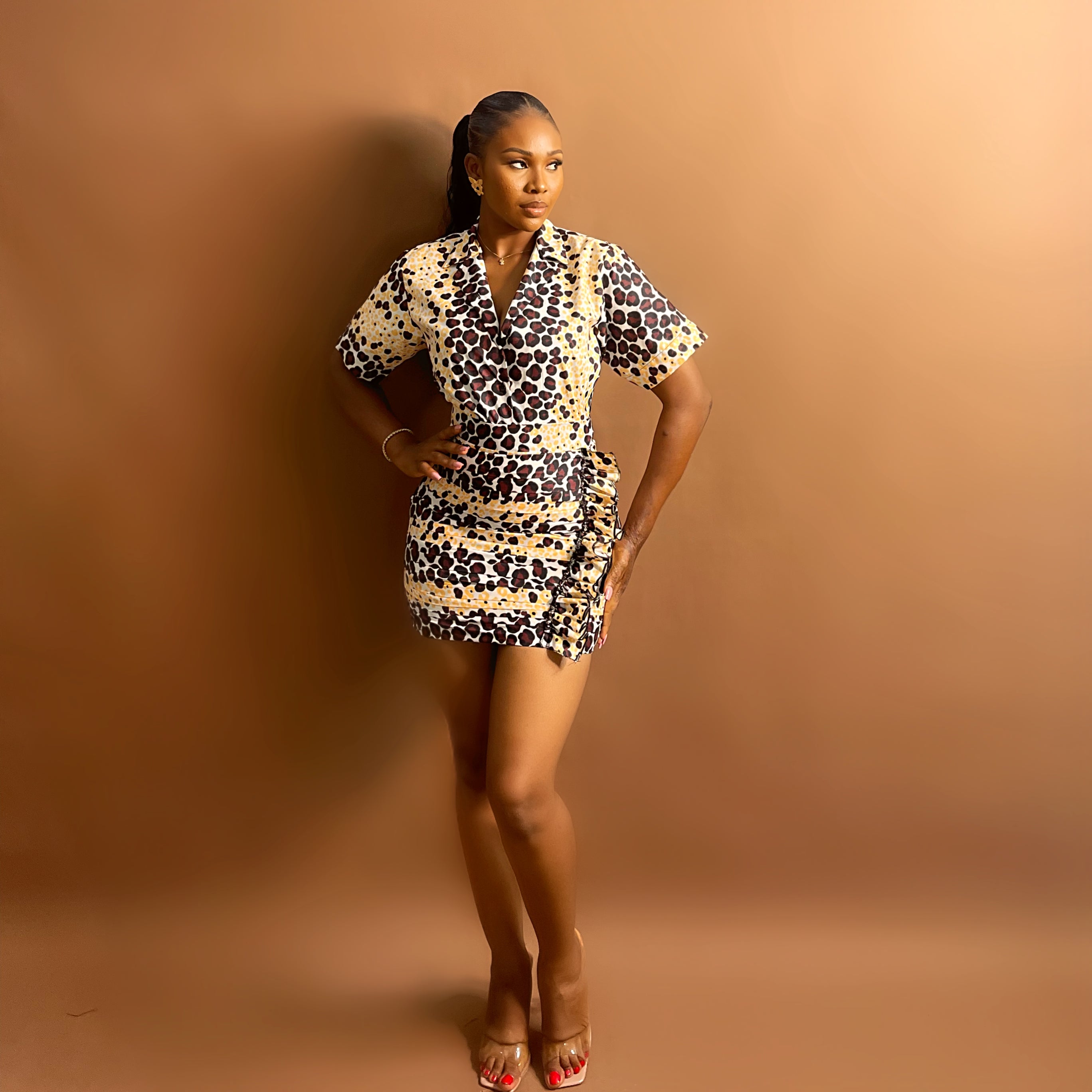 Omotade Skirt Set (Spice Dot)